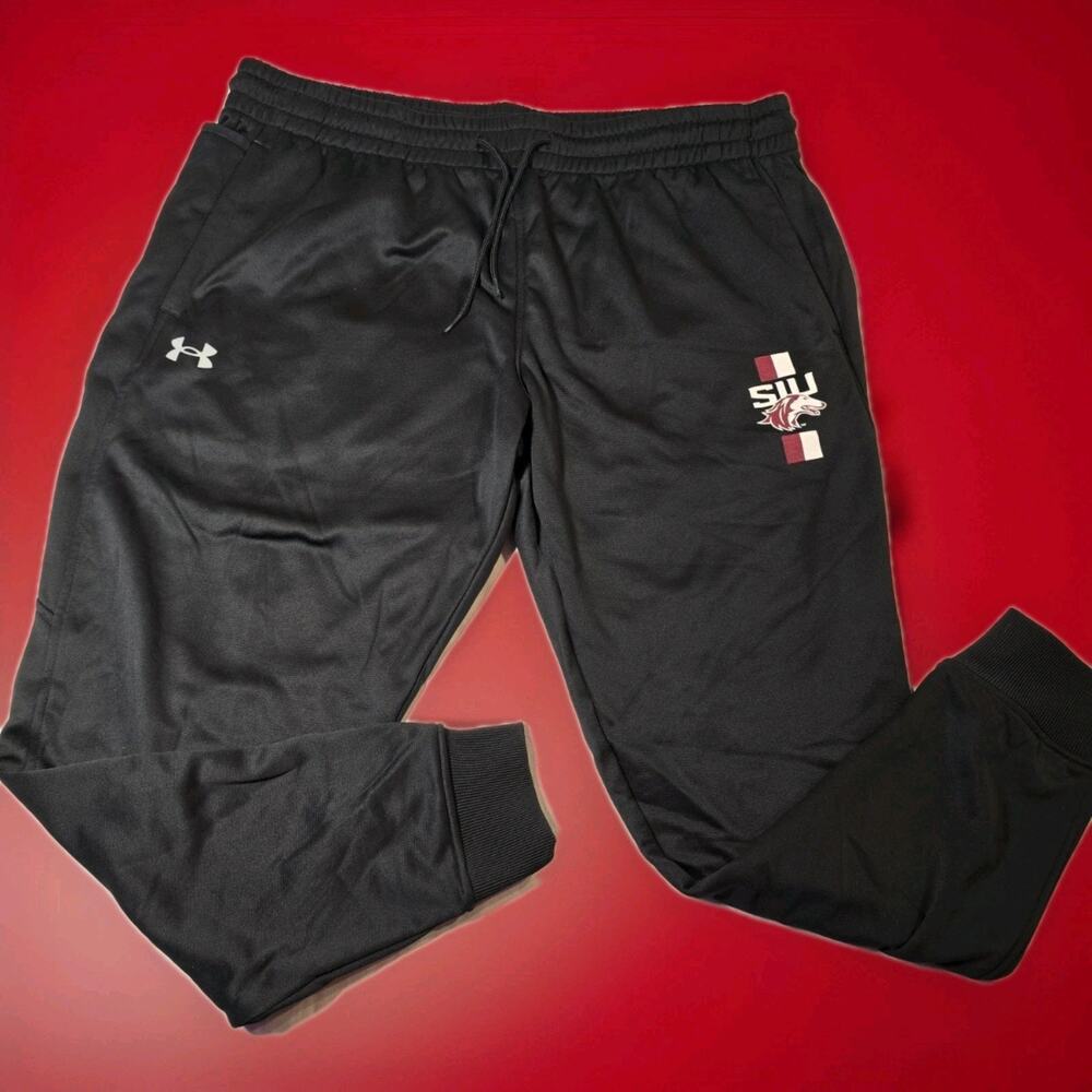XXL Southern Illinois Salukis SIU Under Armour Black Athletic Pants Mens 2xl